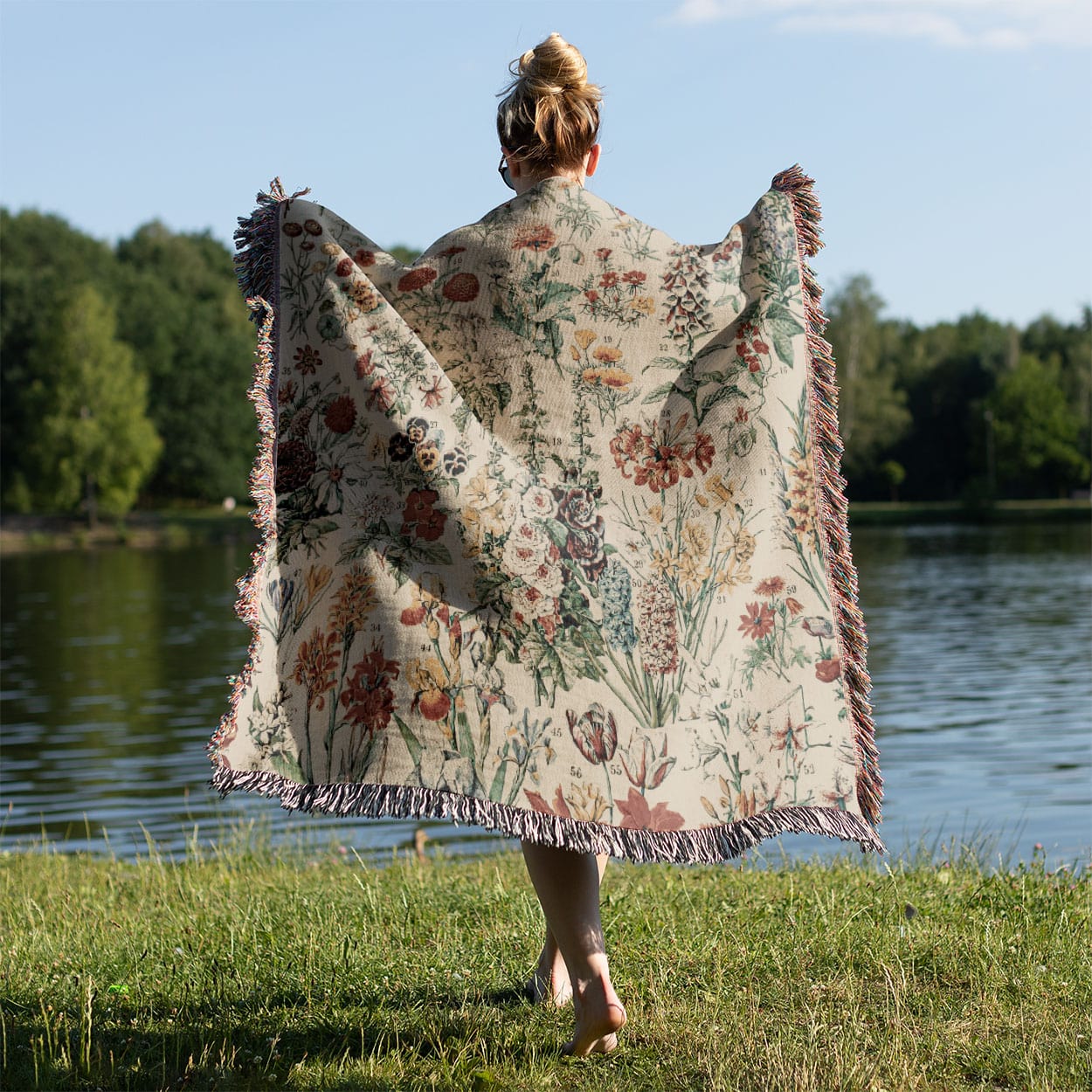 Wildflower Held on a Woman's Back Outside