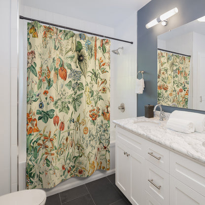 Wildflower and Plants Shower Curtain Best Bathroom Decorating Ideas for Flowers Decor