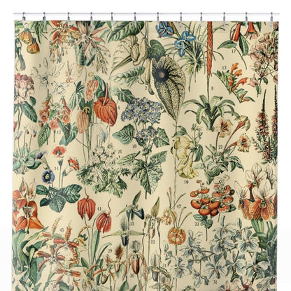Wildflower and Plants Shower Curtain Close Up, Flowers Shower Curtains