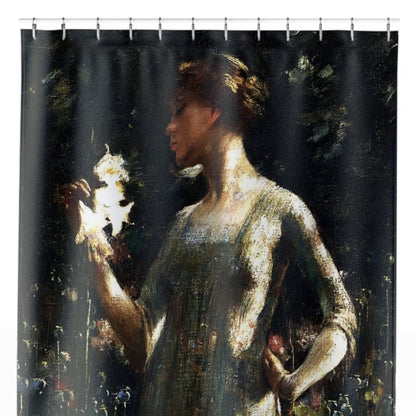 Wildflowers Shower Curtain Close Up, Victorian Shower Curtains