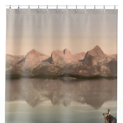 Winter Landscape Shower Curtain Close Up, Landscapes Shower Curtains