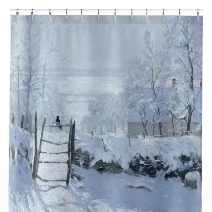 Winter Shower Curtain Close Up, Landscapes Shower Curtains