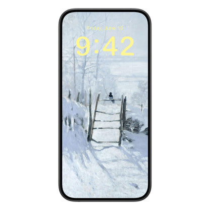 Winter Phone Wallpaper Yellow Text