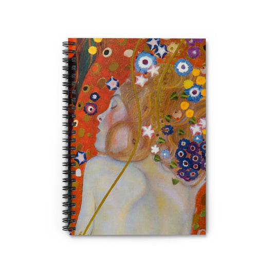 Art Nouveau Notebook with Boho Aesthetic cover, ideal for journaling and planning, featuring a boho aesthetic Art Nouveau design.