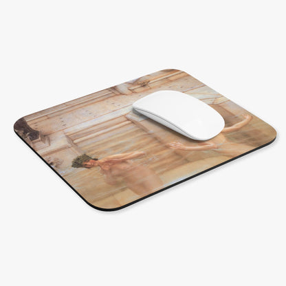 Women Bathing Computer Desk Mouse Pad With White Mouse