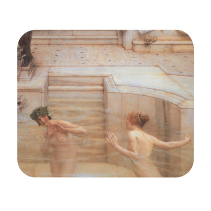 Women Bathing Mouse Pad with Victorian era art design, desk and office decor featuring classic bathing scenes.