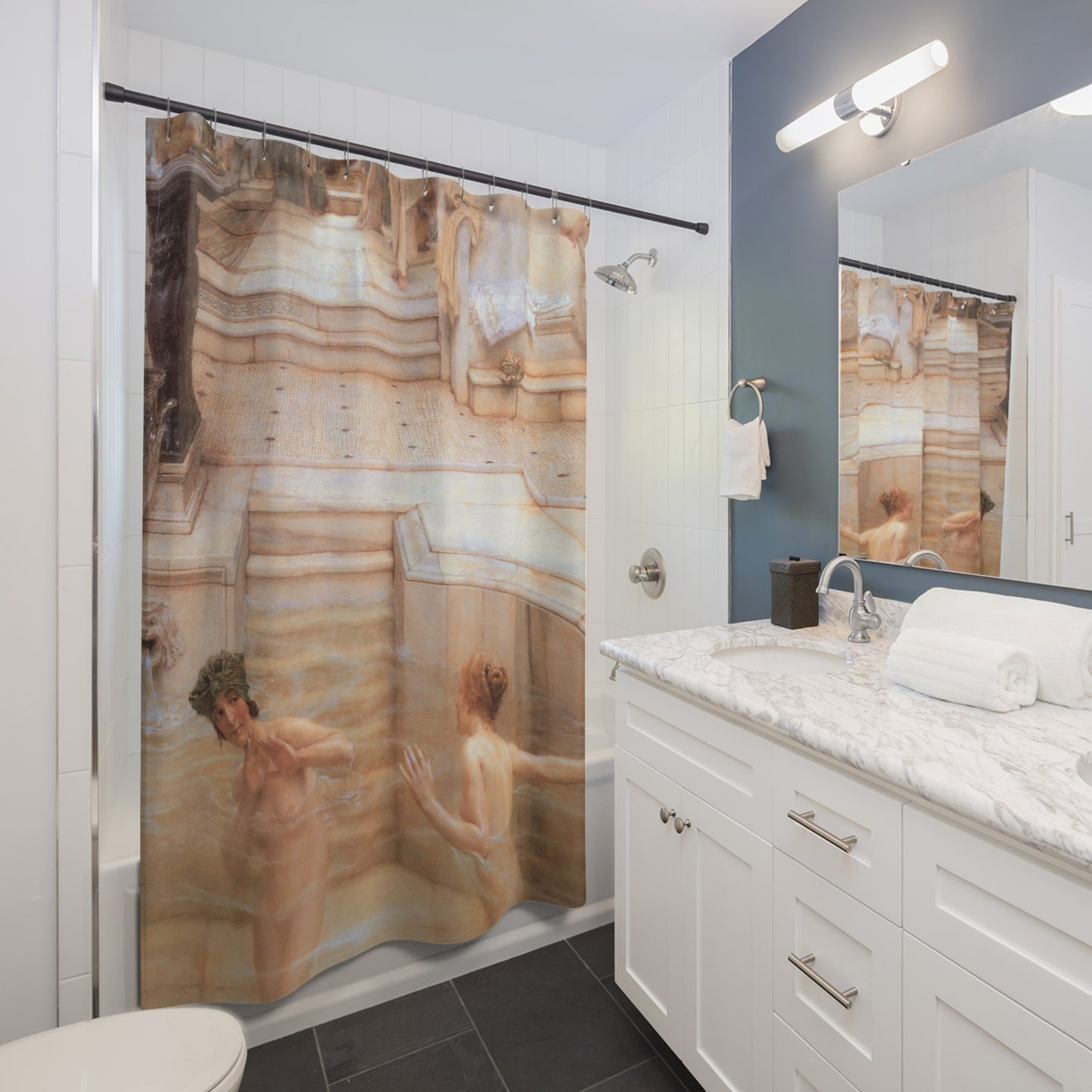 Women Bathing Shower Curtain Best Bathroom Decorating Ideas for Victorian Decor