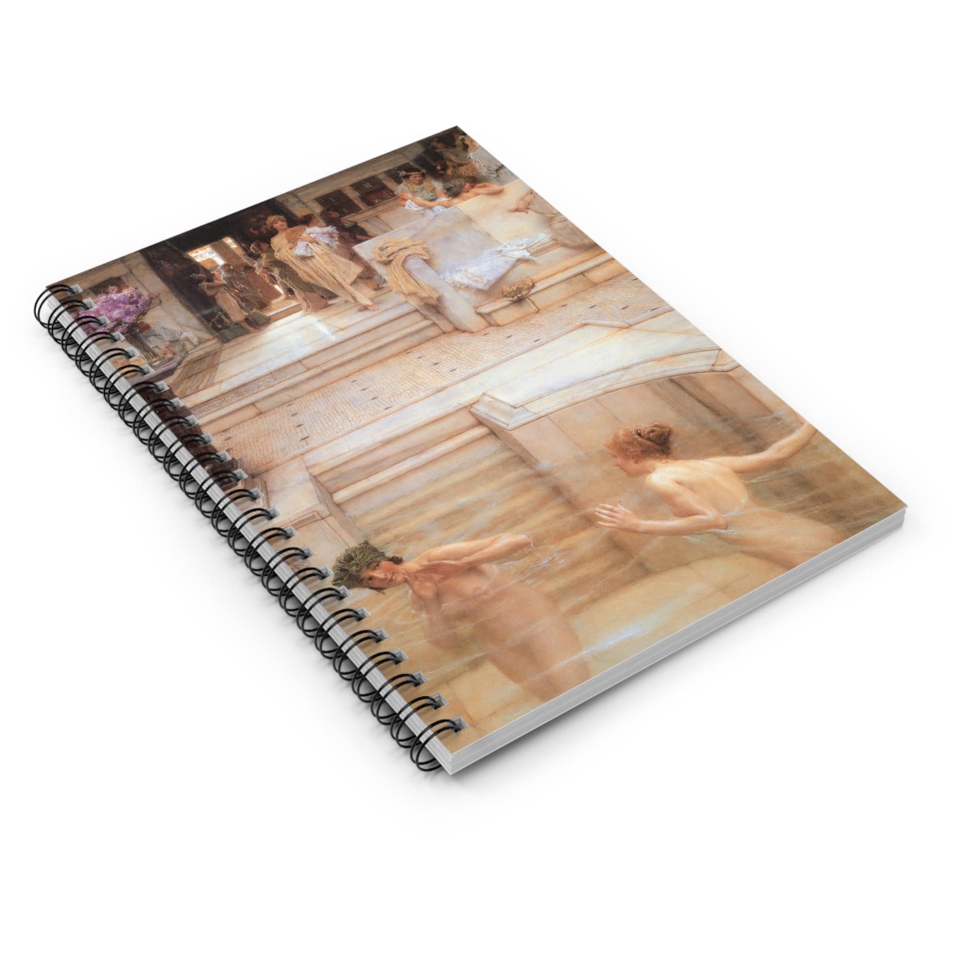 Women Bathing Spiral Notebook Laying Flat on White Surface