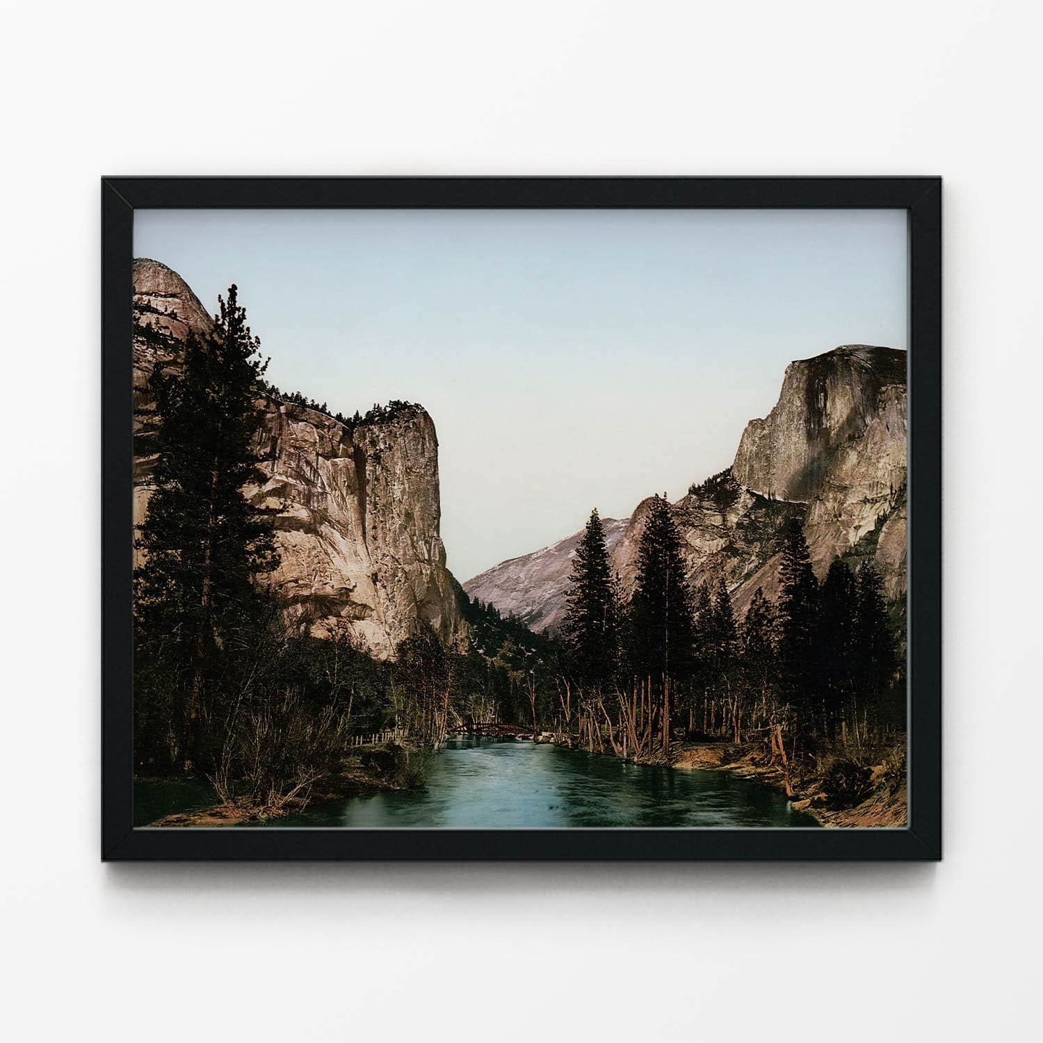 Yosemite National Park Art Print in Black Picture Frame
