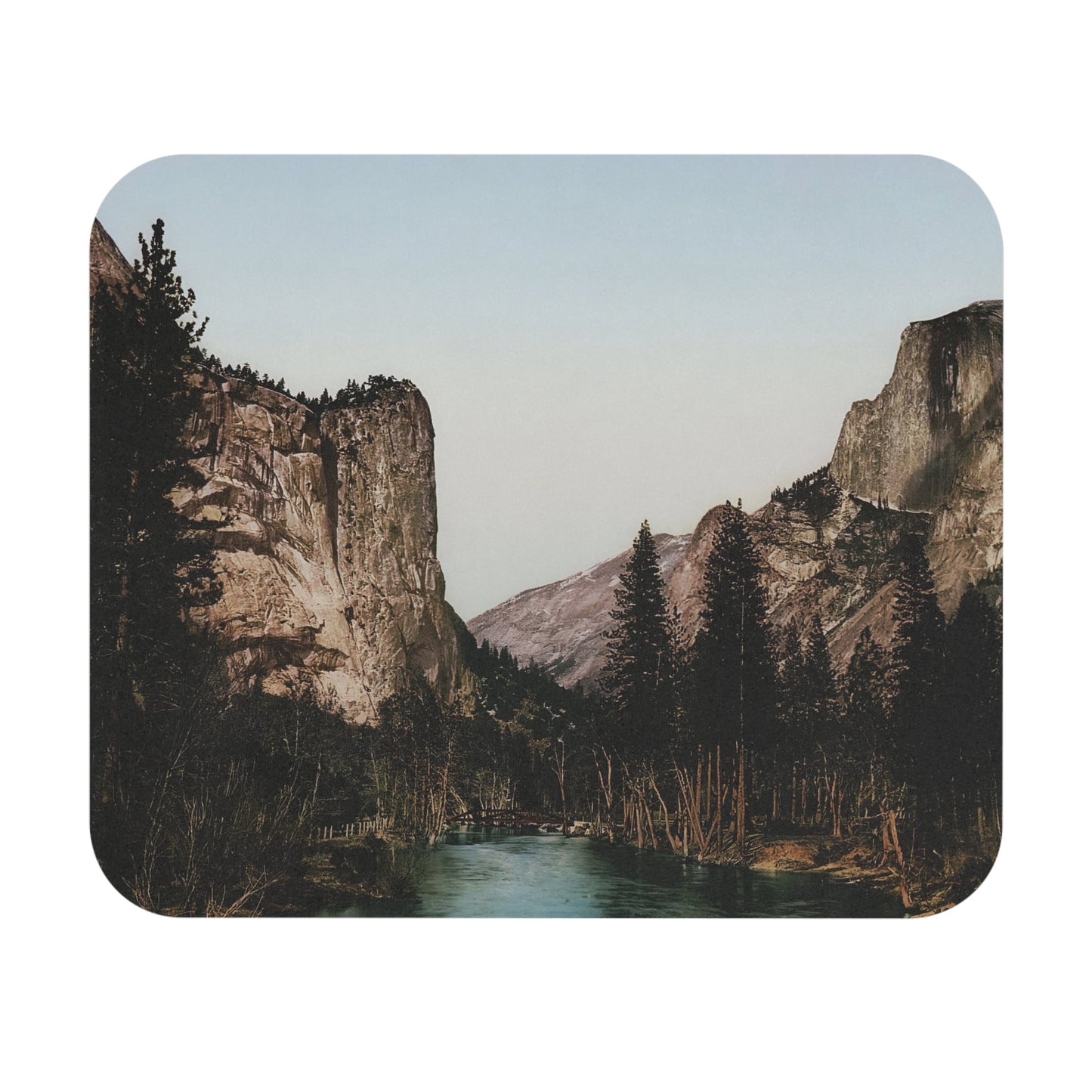 Yosemite National Park Mouse Pad with Half Dome art, desk and office decor featuring iconic Yosemite landscapes.