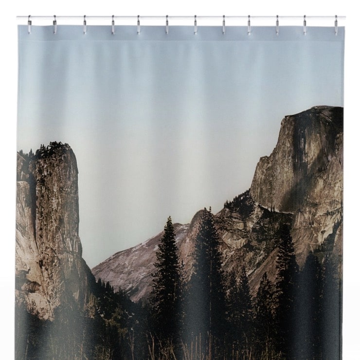 Yosemite National Park Shower Curtain Close Up, Landscapes Shower Curtains