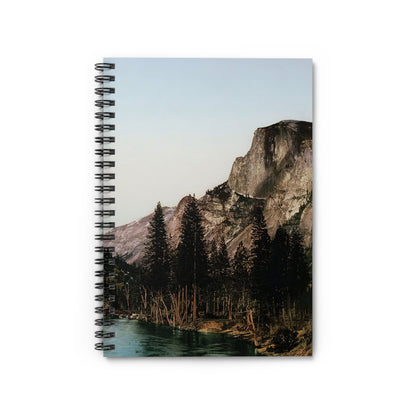 Yosemite National Park Notebook with Half Dome cover, perfect for journaling and planning, featuring stunning Half Dome landscapes.