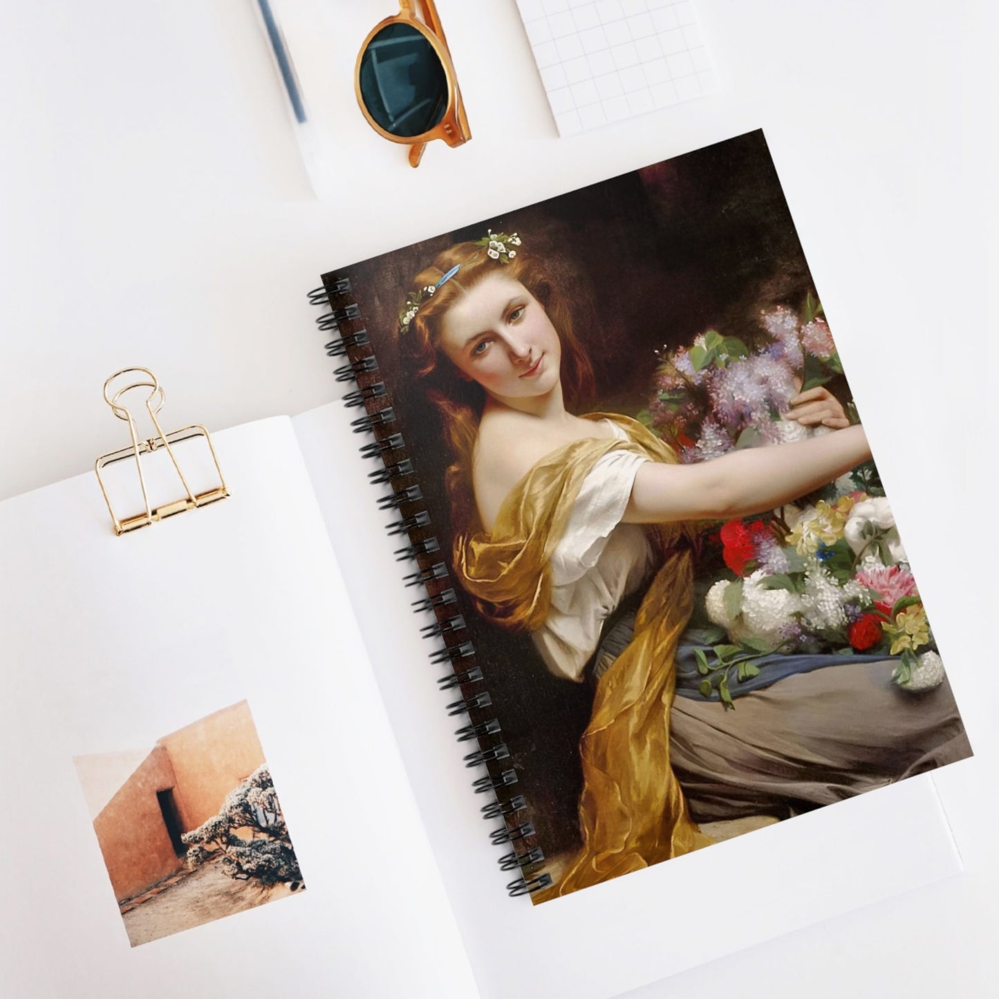 Young Maiden Spiral Notebook Displayed on Desk