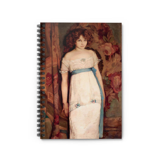 Young Maiden Notebook with Victorian Era cover, great for journaling and planning, highlighting a young maiden in the Victorian era.